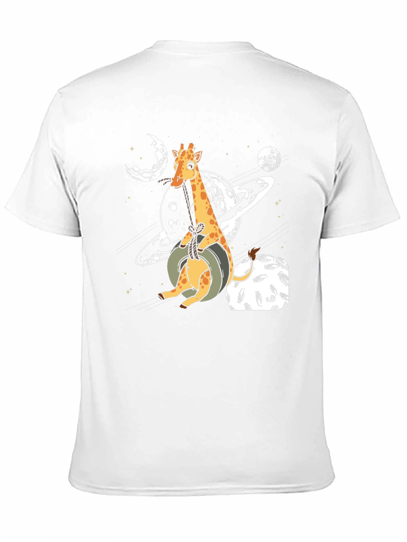 Giraffe in Space Graphic T-Shirt
