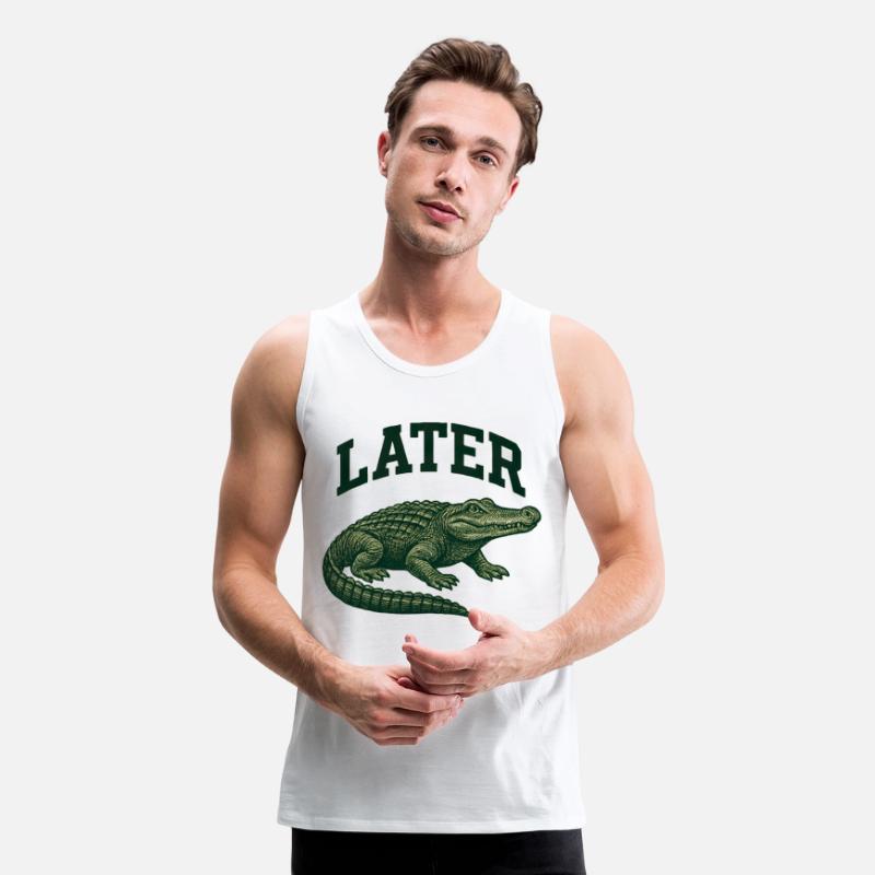 Alligator with Latter Text Illustration