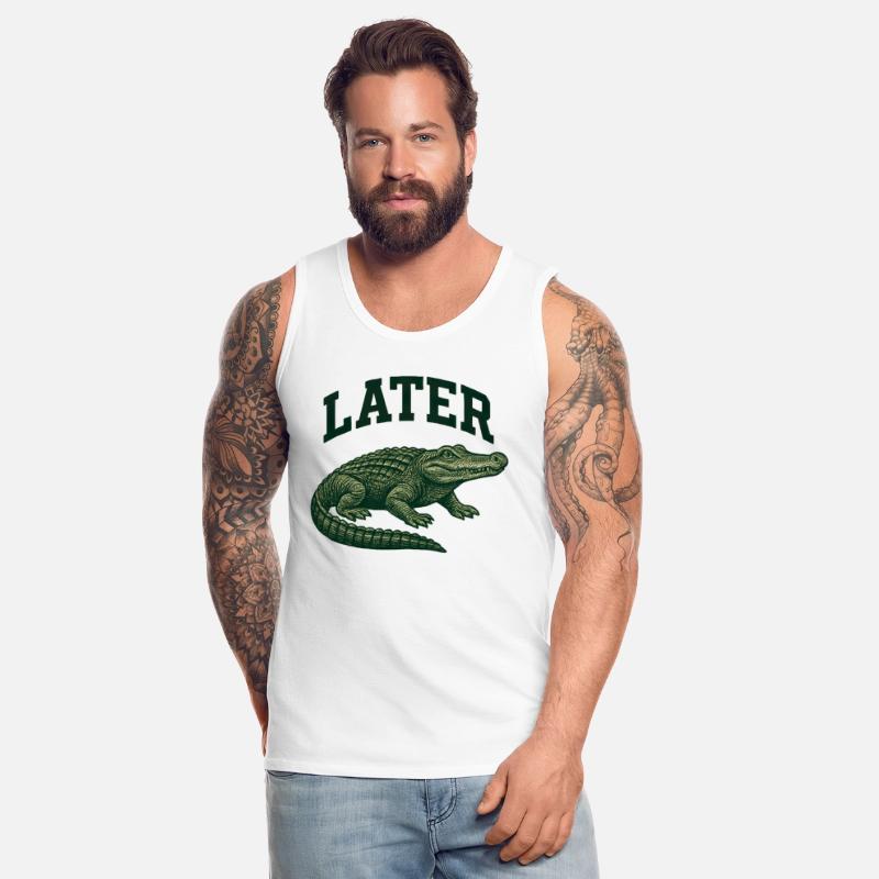 Alligator with Latter Text Illustration