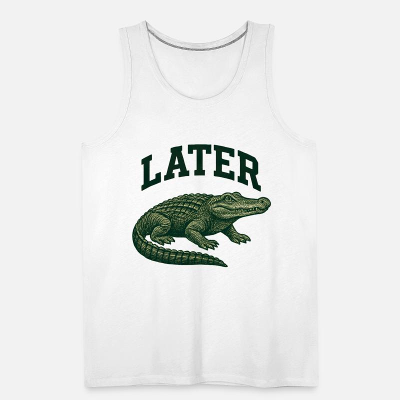 Alligator with Latter Text Illustration