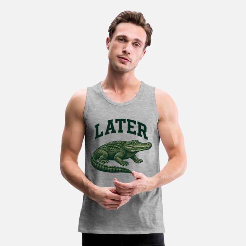 Alligator with Latter Text Illustration