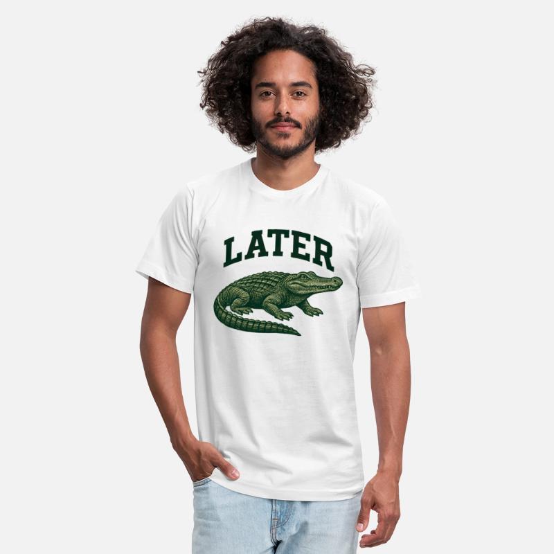 Alligator with Latter Text Illustration