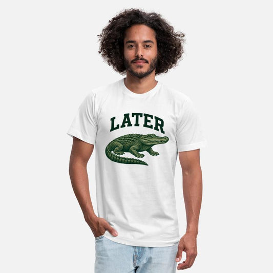 Alligator with Latter Text Illustration