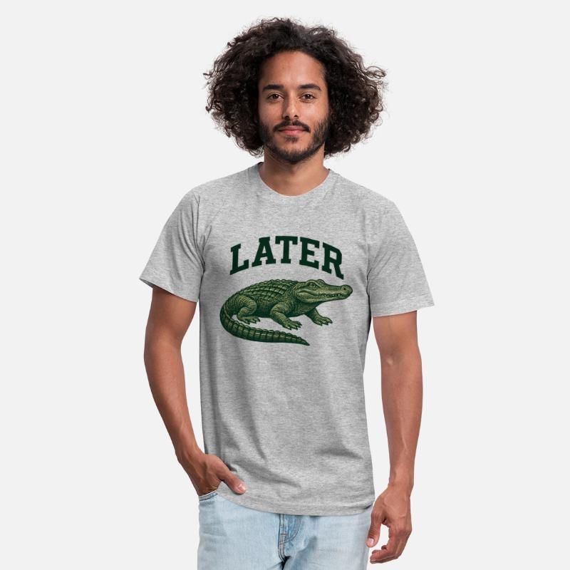 Alligator with Latter Text Illustration