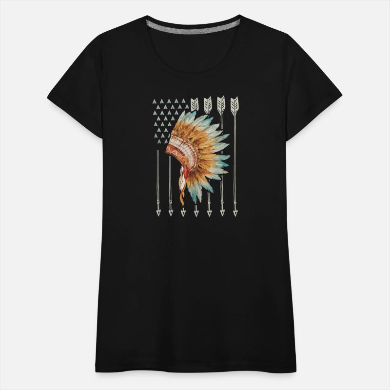 American Flag Cherokee Native American Awesome T-s