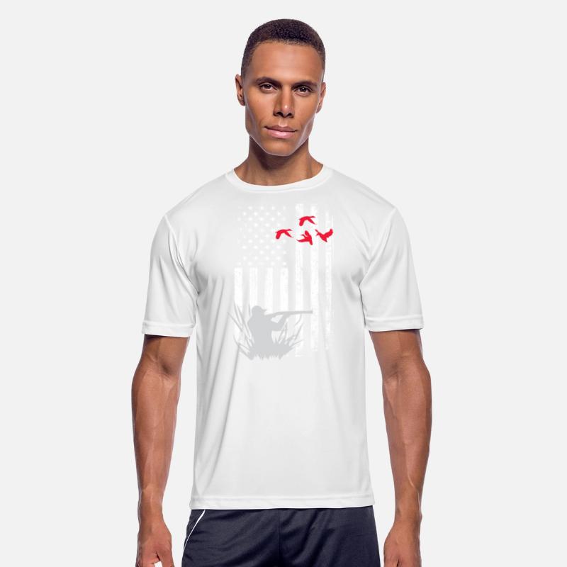 American Flag Patriotic Duck Hunting Waterfowl