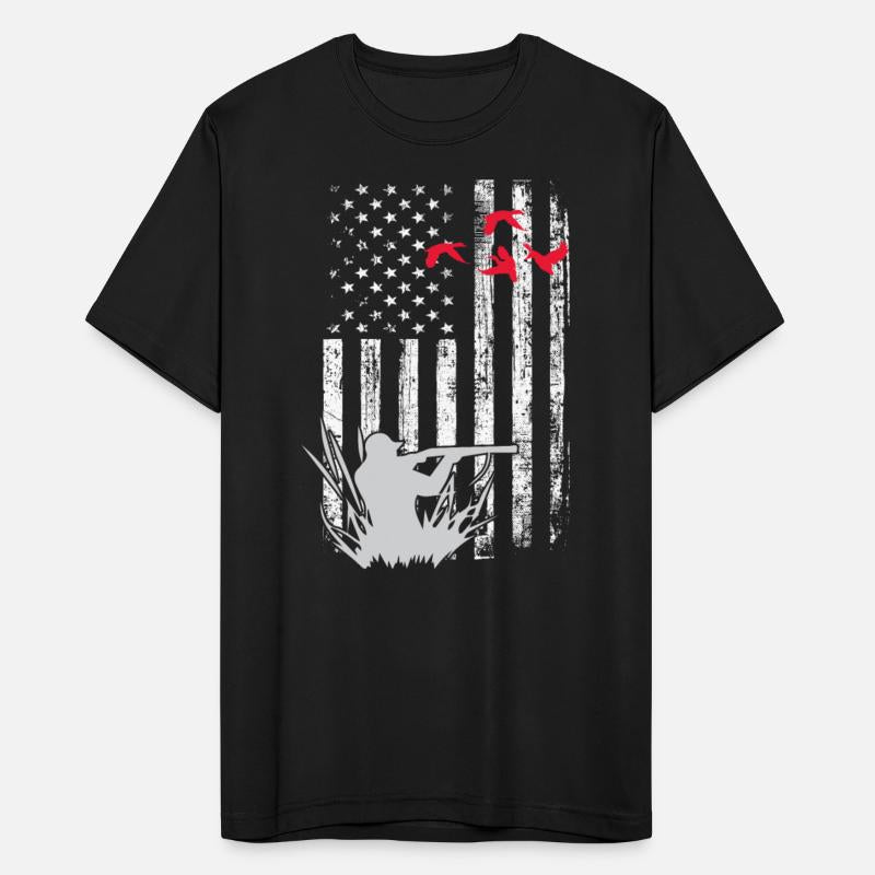 American Flag Patriotic Duck Hunting Waterfowl
