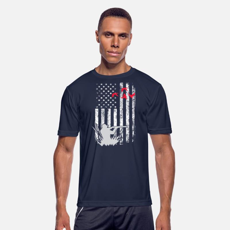 American Flag Patriotic Duck Hunting Waterfowl