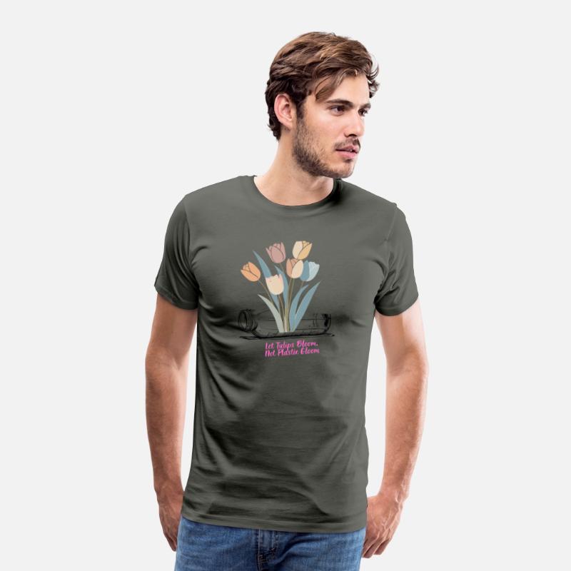 Anti Plastic Gloom Eco Floral Message Tee Art