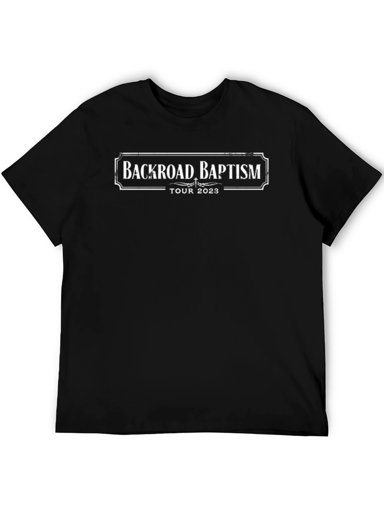 Backroad Baptism Tour 2023 Black T-Shirt