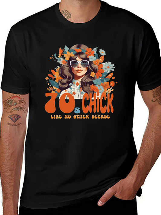70s Chick Graphic T-Shirt - Vintage Style
