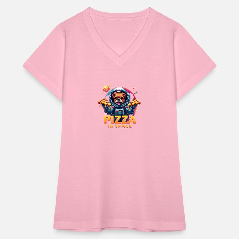 Astronaut Dog Pizza Pop Art Space Galaxy