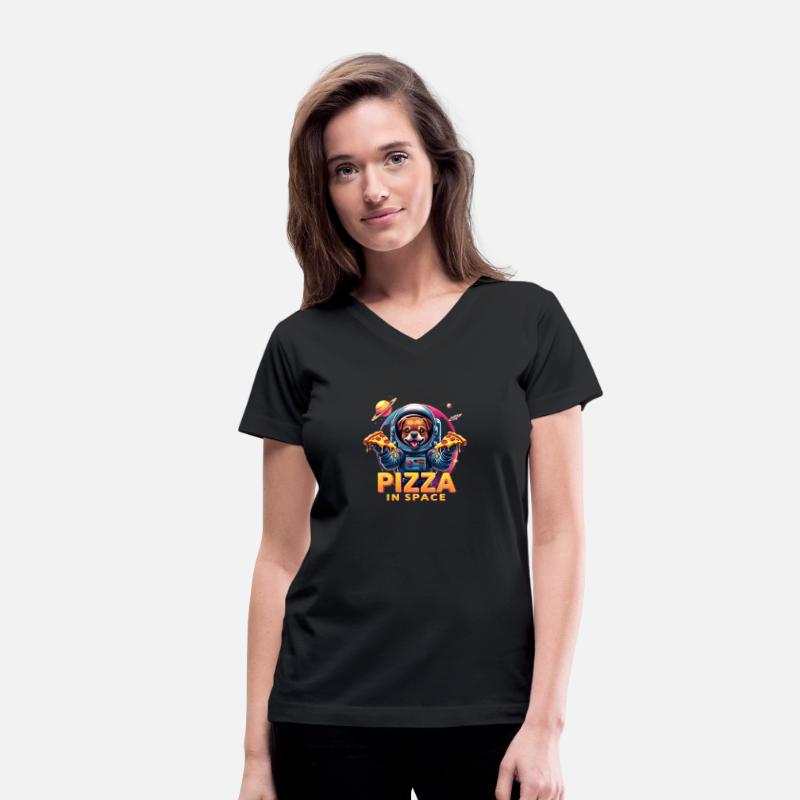 Astronaut Dog Pizza Pop Art Space Galaxy