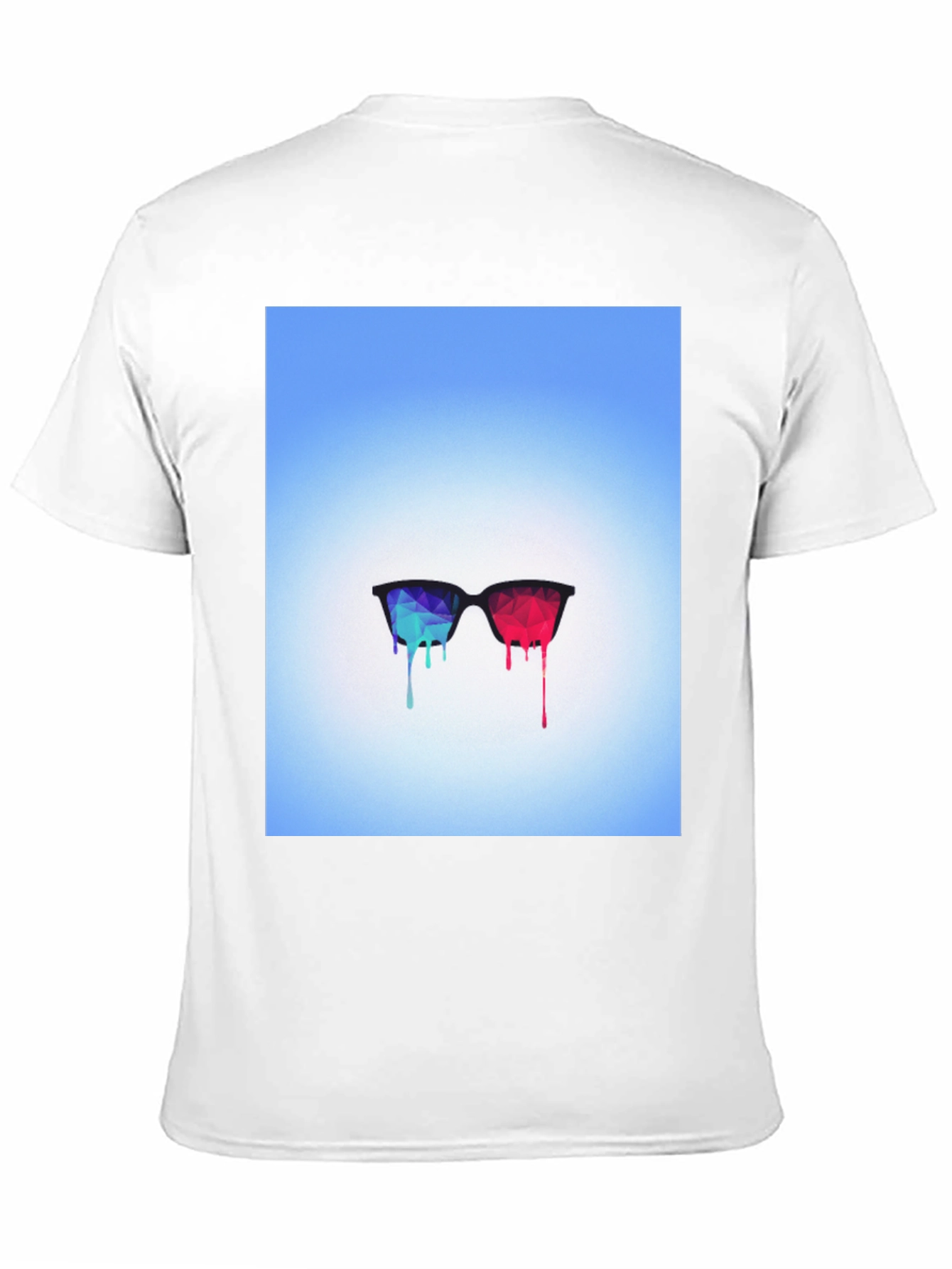 Abstract Dripping Glasses Graphic Tee