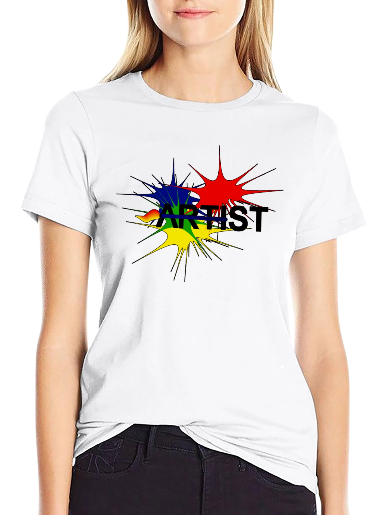 Artist Splatter Black T-Shirt