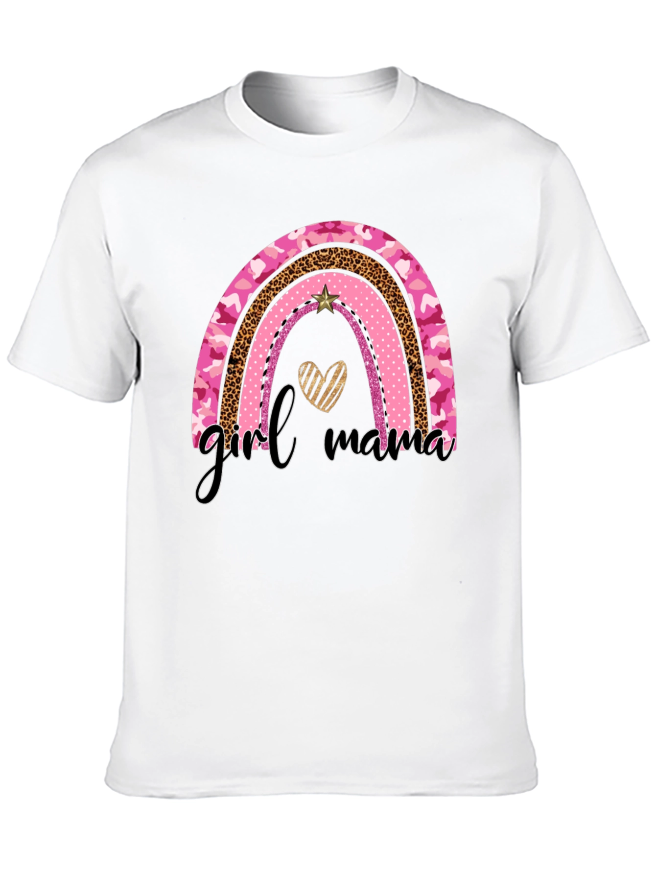 Girl Mama Rainbow Graphic Tee