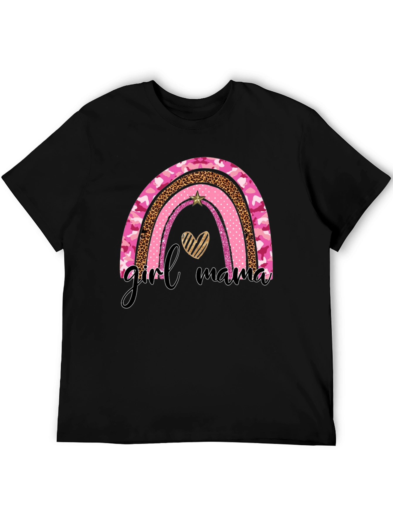 Girl Mama Rainbow Graphic Tee