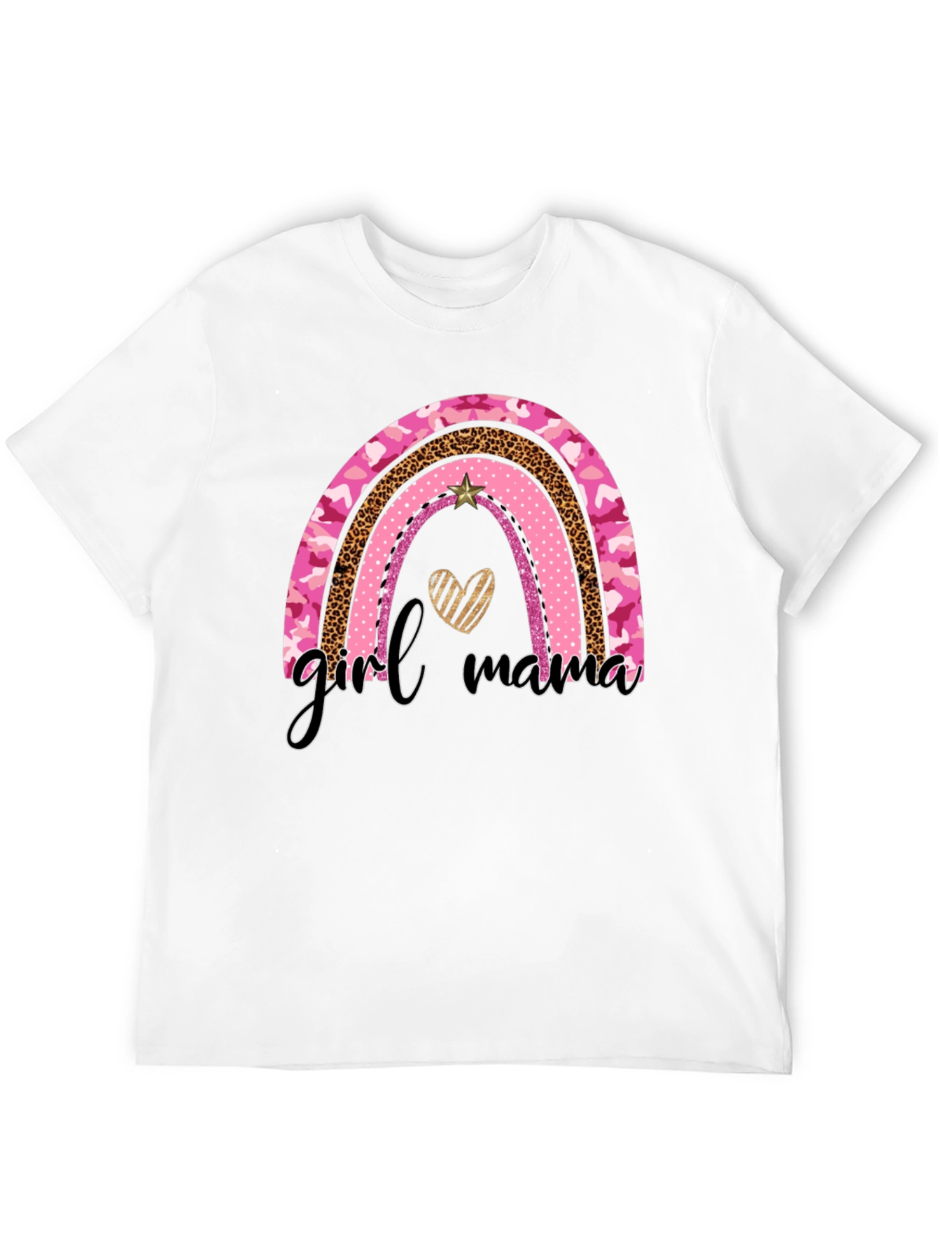 Girl Mama Rainbow Graphic Tee