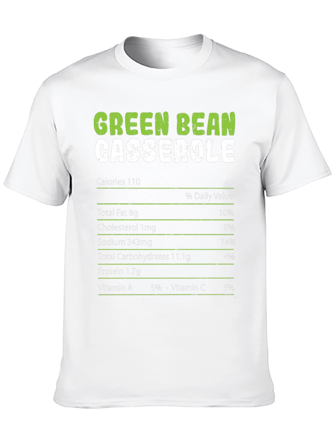 Green Bean Casserole Nutrition Facts T-Shirt