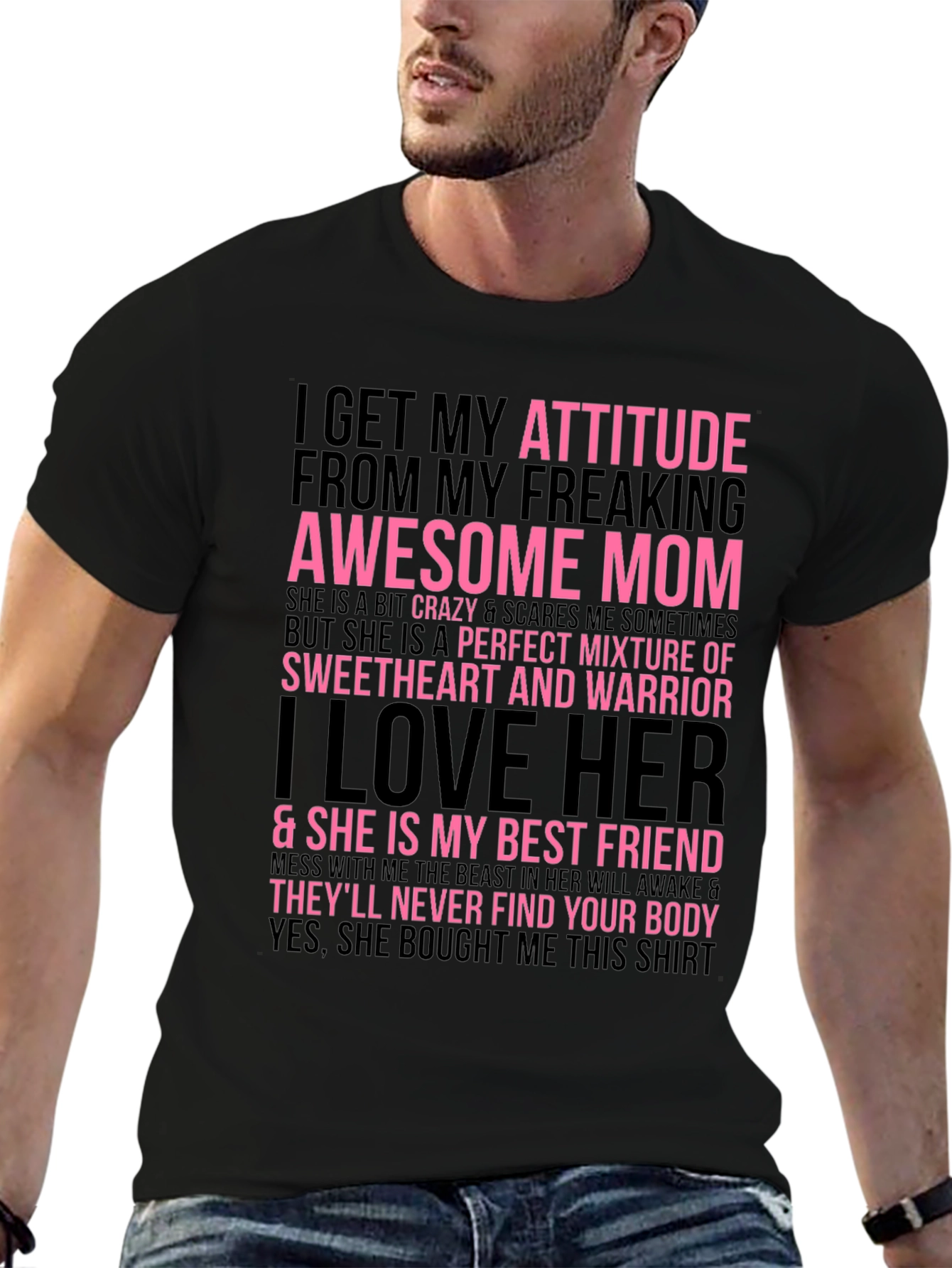 Awesome Mom Graphic Tee - Funny Slogan T-Shirt