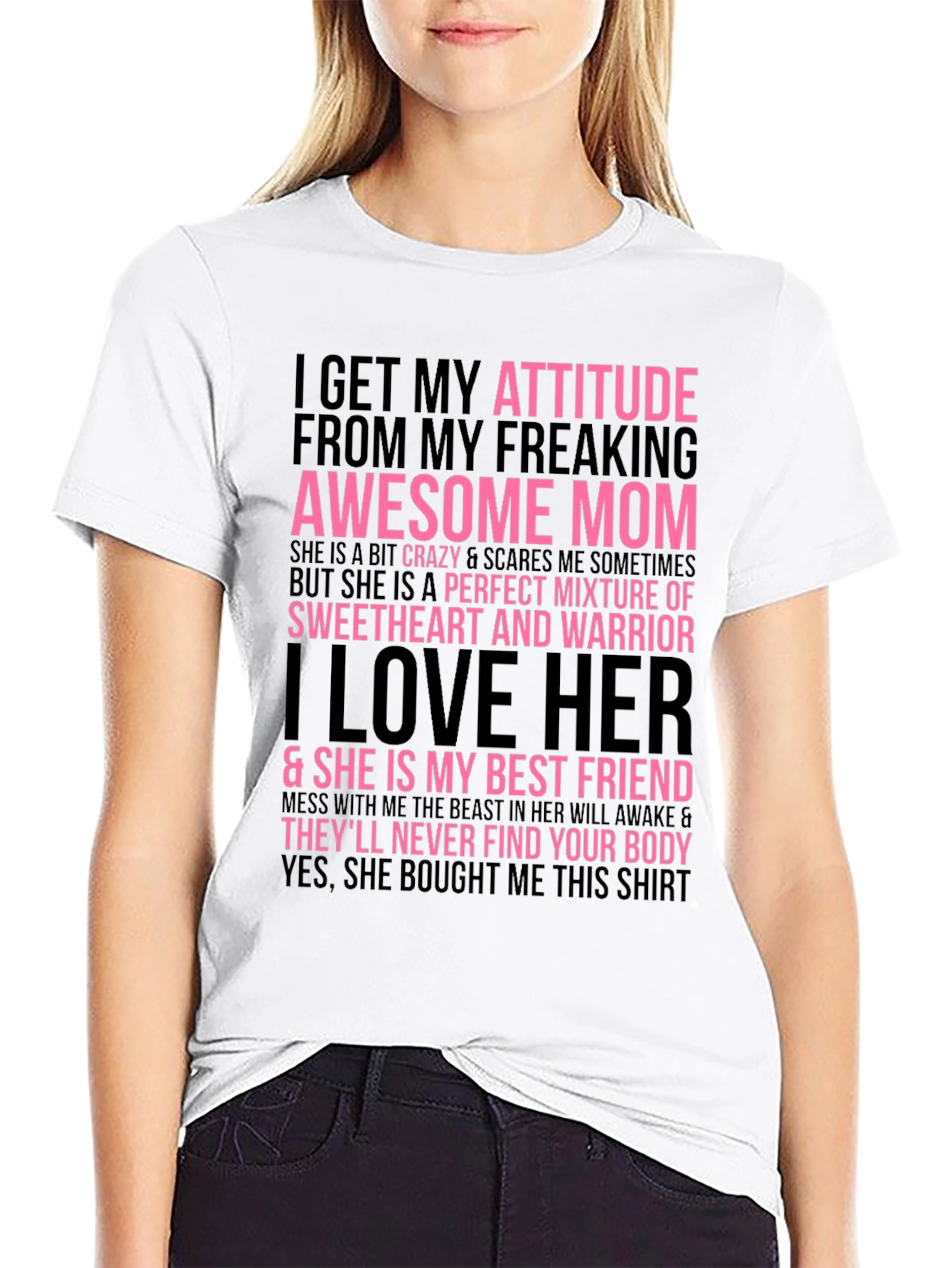 Awesome Mom Graphic Tee - Funny Slogan T-Shirt
