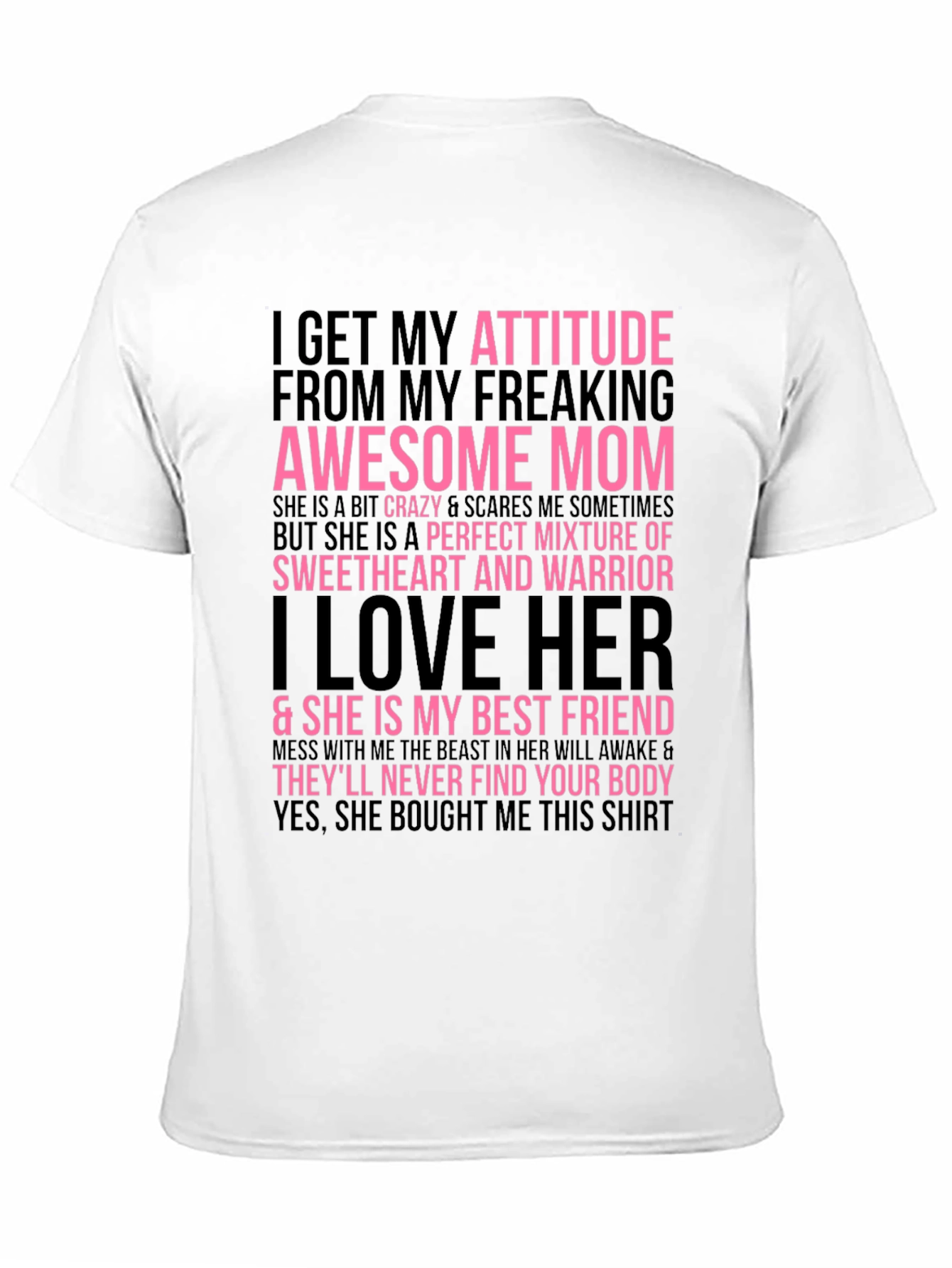 Awesome Mom Graphic Tee - Funny Slogan T-Shirt