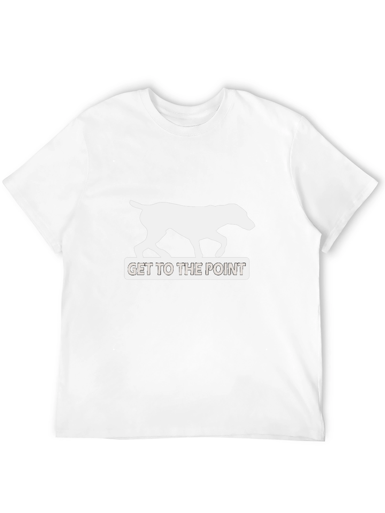 Get To The Point Dog Graphic Tee - Black