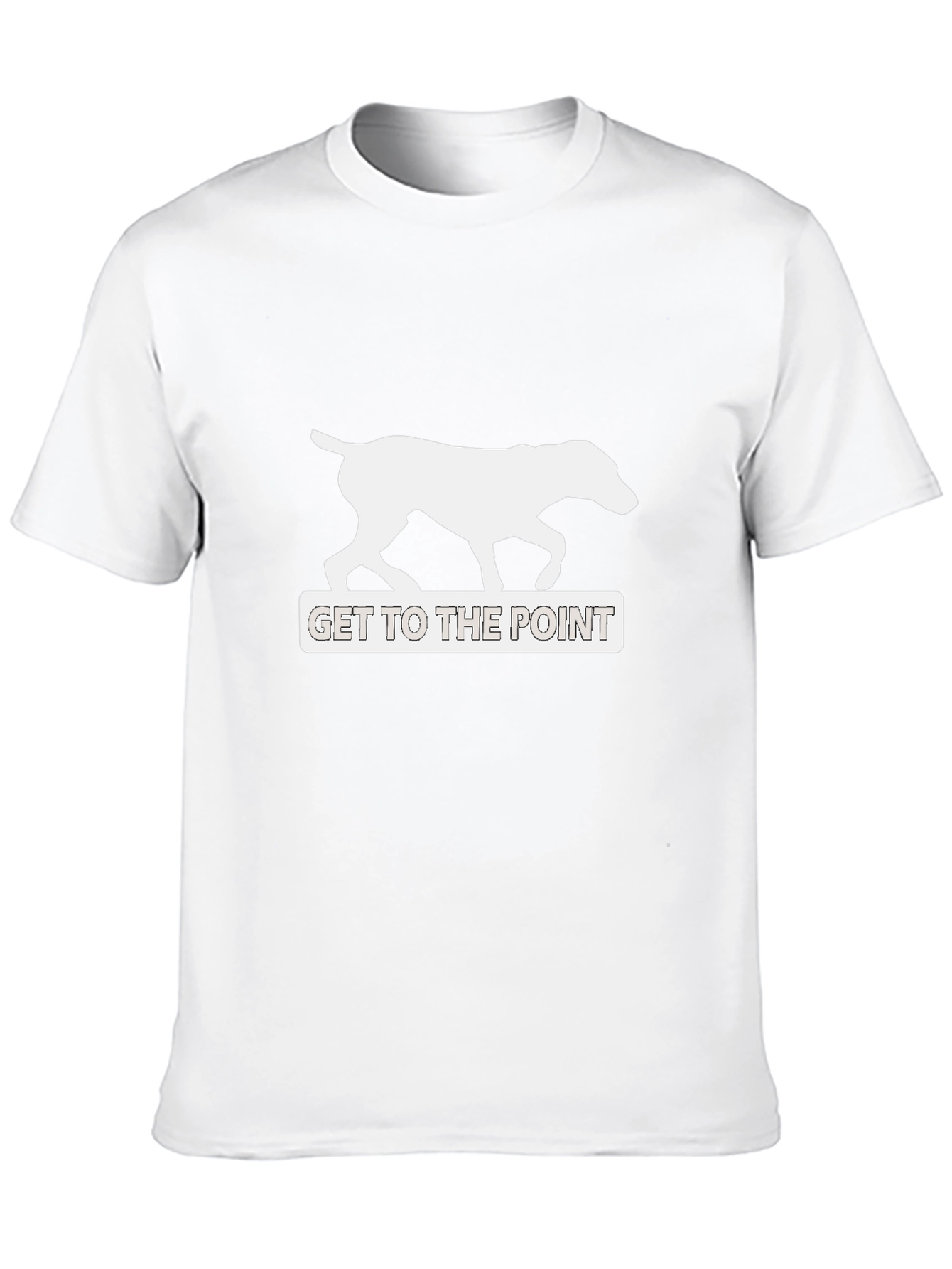 Get To The Point Dog Graphic Tee - Black