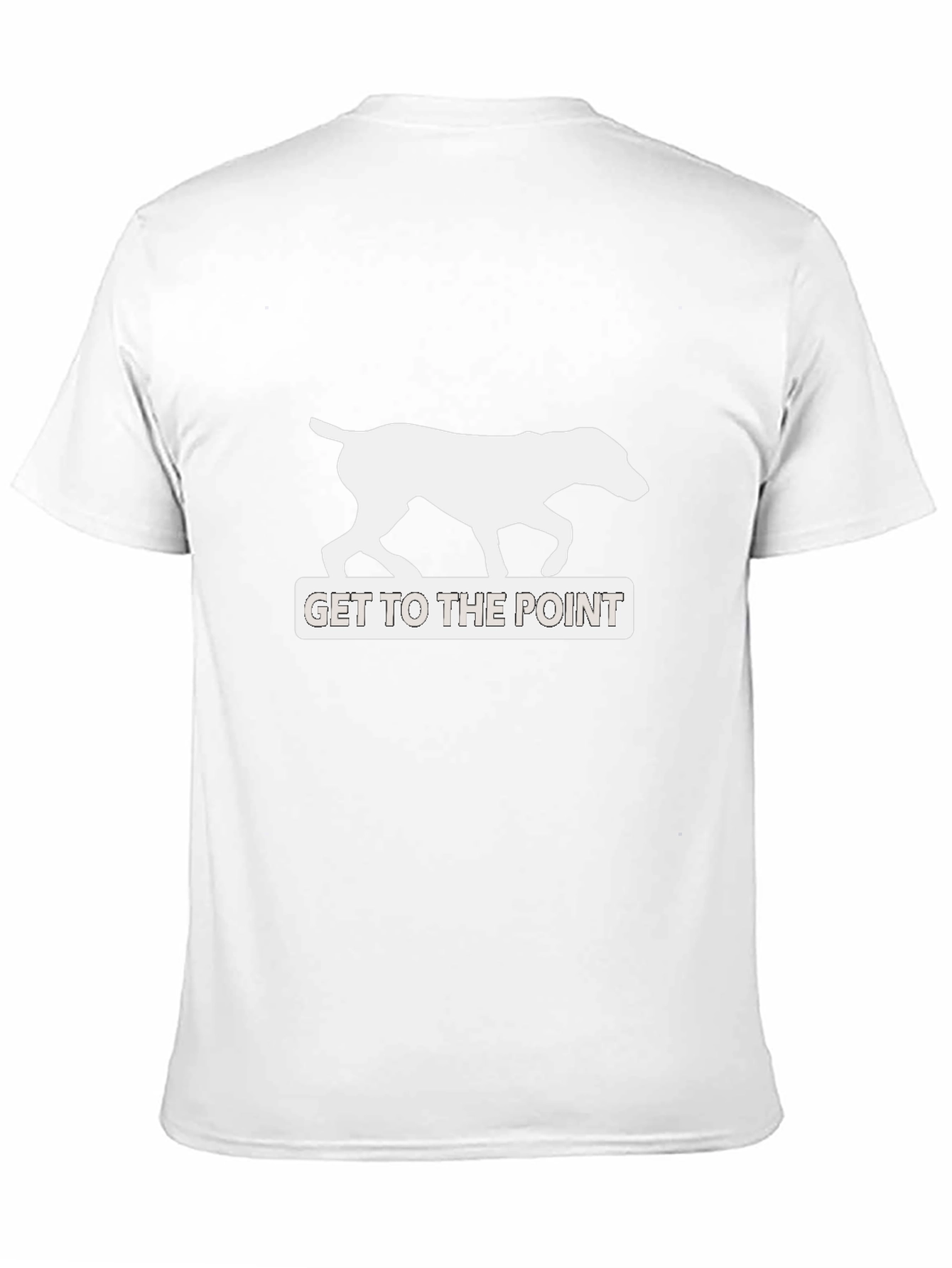 Get To The Point Dog Graphic Tee - Black