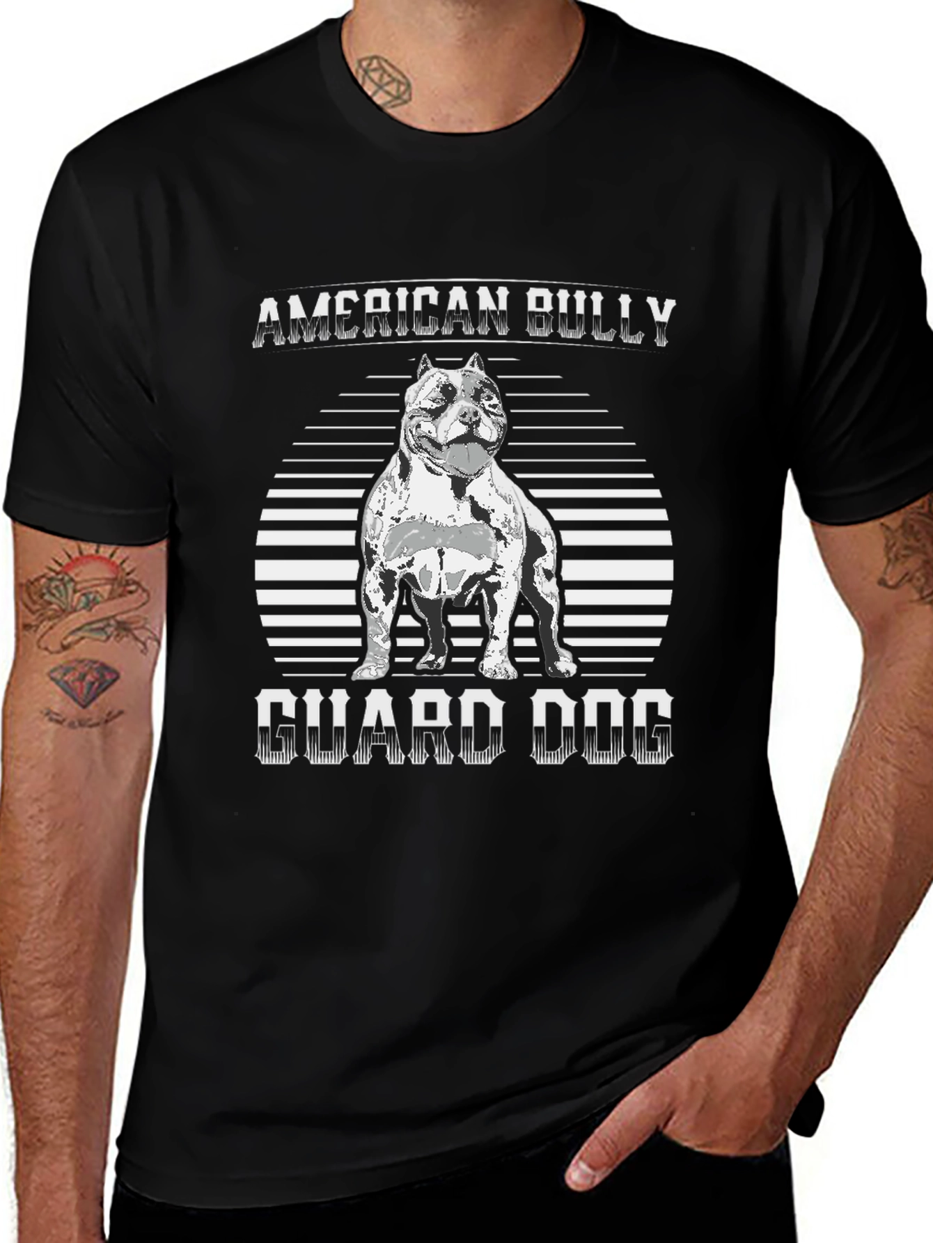 American Bully Guard Dog Graphic T-Shirt