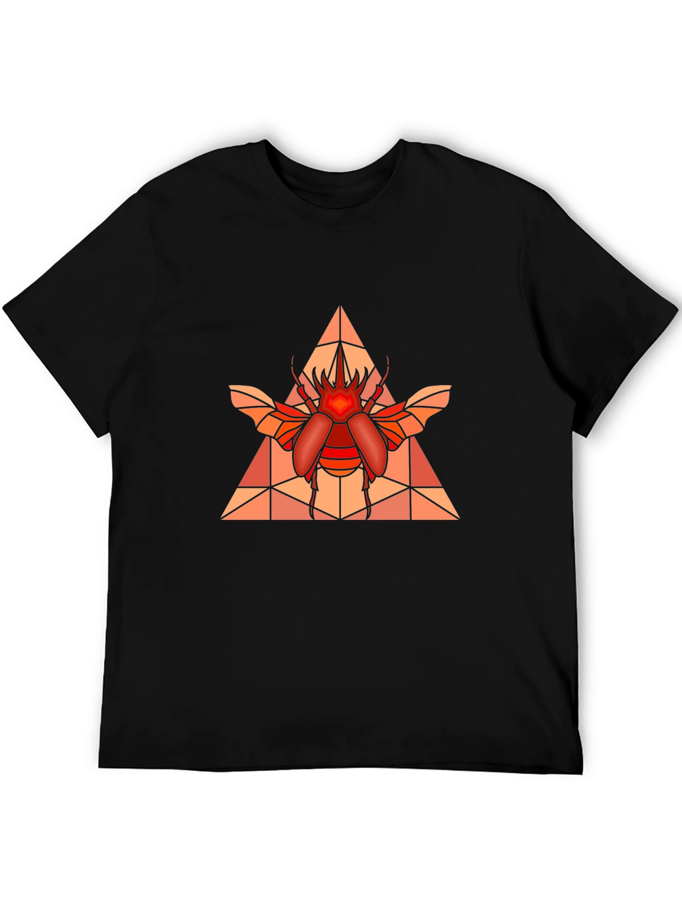 Geometric Beetle Graphic T-Shirt