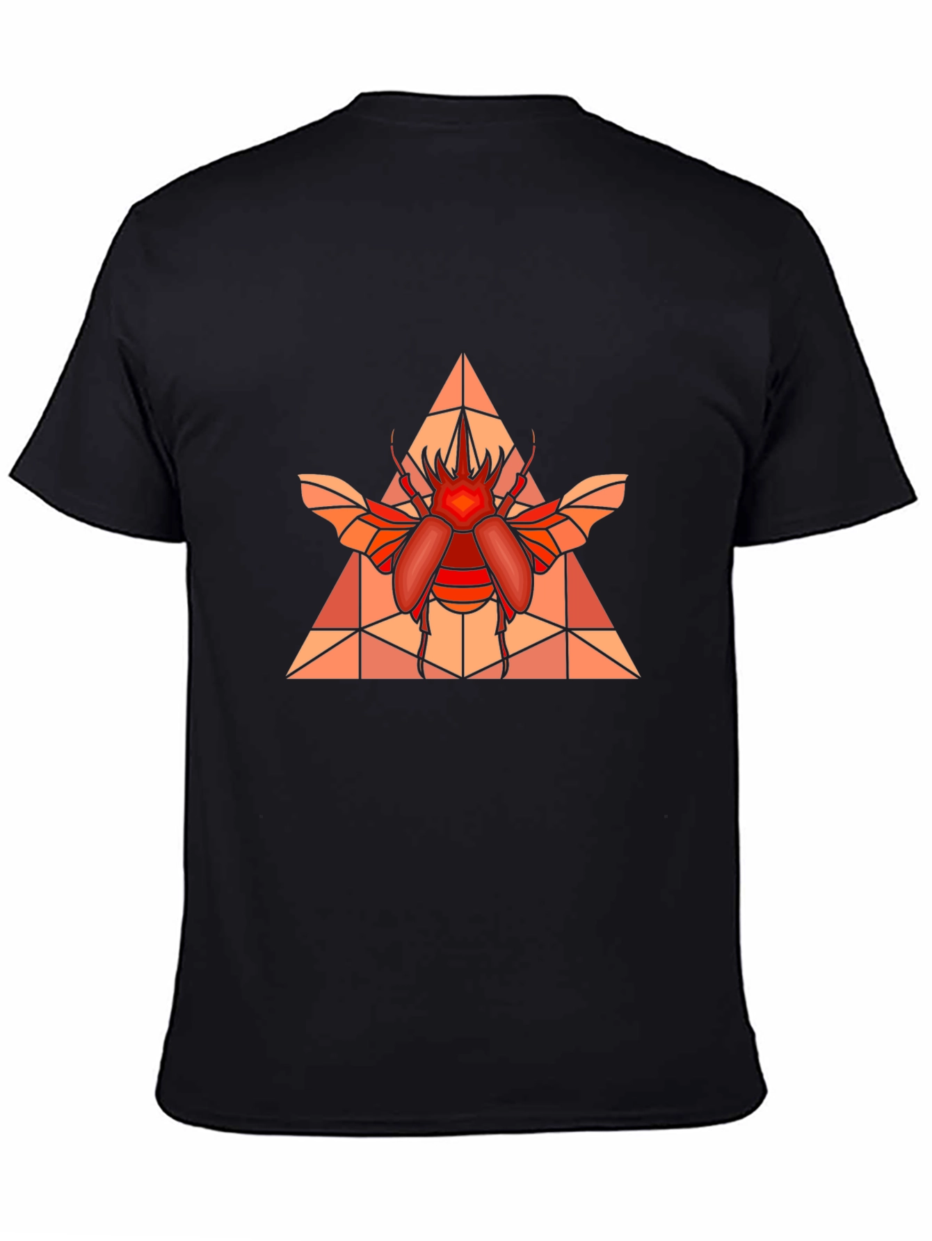 Geometric Beetle Graphic T-Shirt