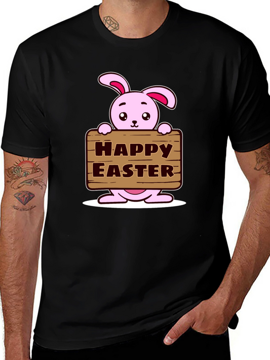 Happy Easter Bunny T-Shirt - Cute Cartoon Design