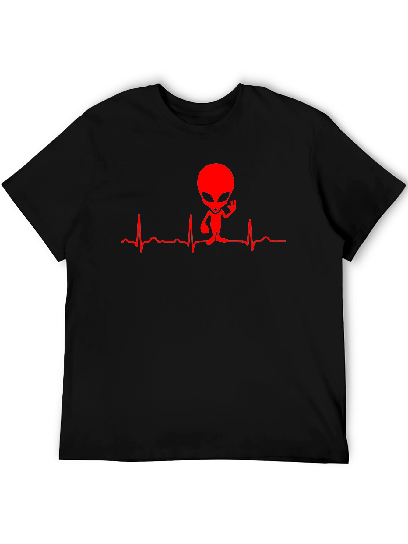 Alien Heartbeat Graphic T-Shirt - Unique Design
