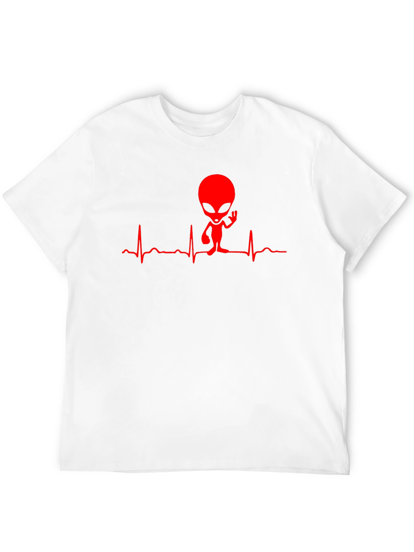 Alien Heartbeat Graphic T-Shirt - Unique Design
