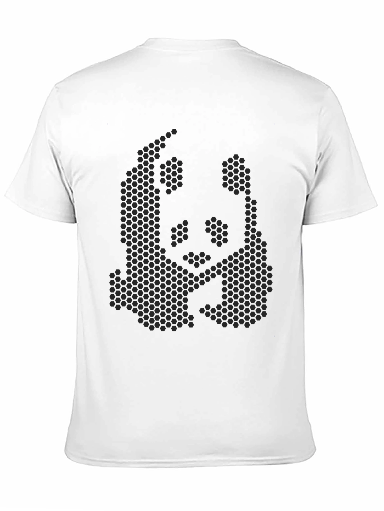 Geometric Panda Print T-Shirt
