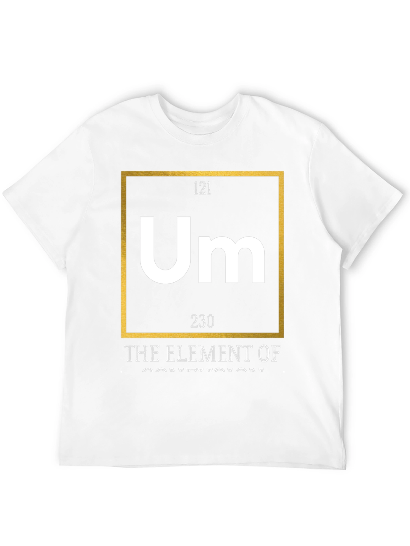 Um Element of Confusion Graphic Tee - Black Cotton