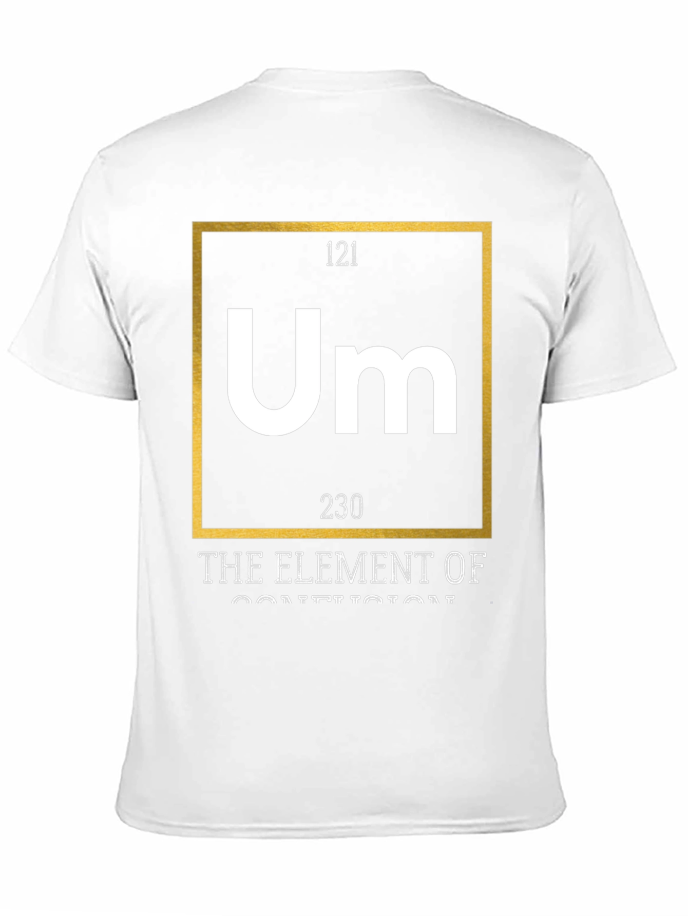 Um Element of Confusion Graphic Tee - Black Cotton