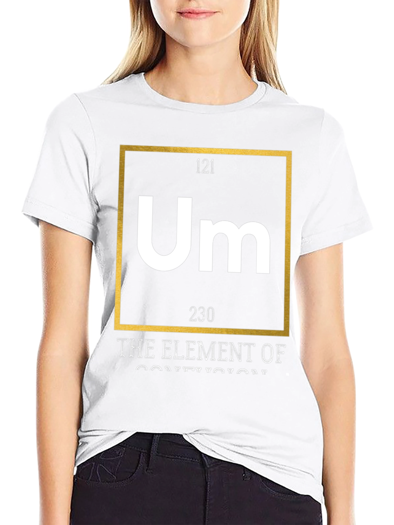 Um Element of Confusion Graphic Tee - Black Cotton
