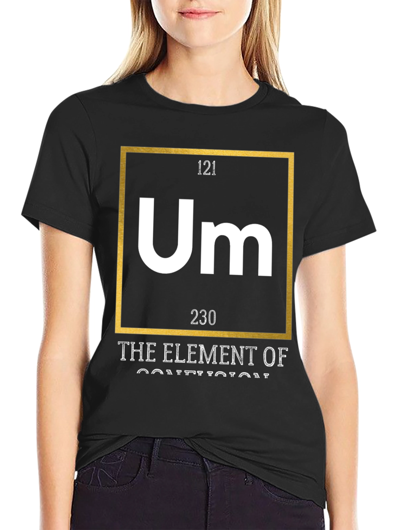 Um Element of Confusion Graphic Tee - Black Cotton
