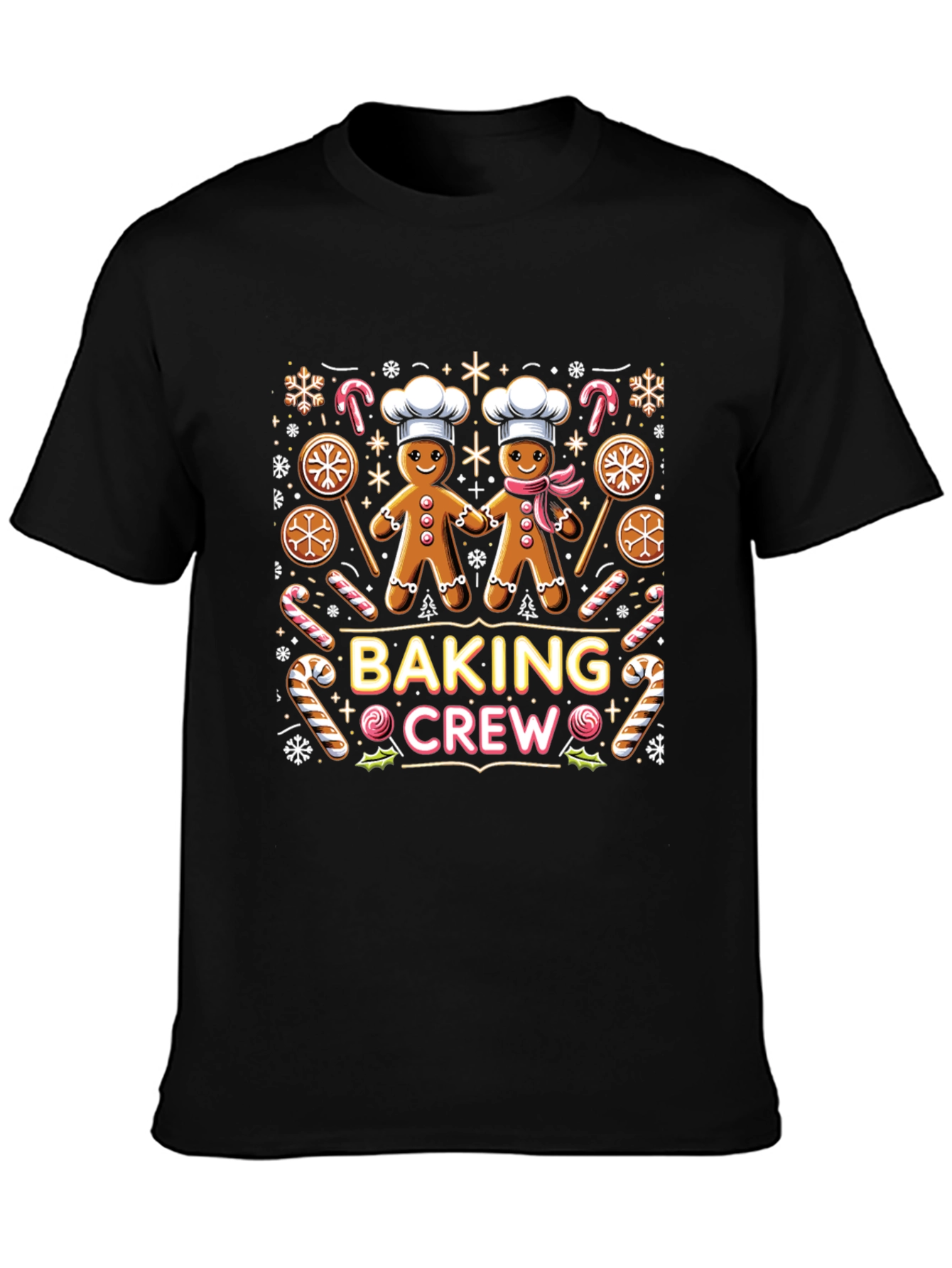 Baking Crew Gingerbread Holiday T-Shirt