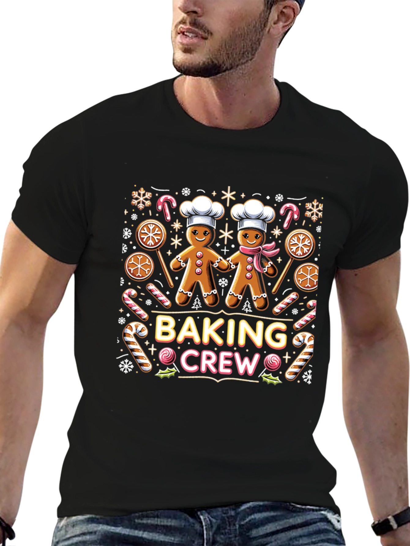 Baking Crew Gingerbread Holiday T-Shirt