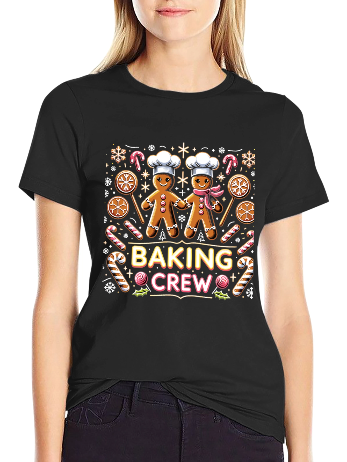 Baking Crew Gingerbread Holiday T-Shirt