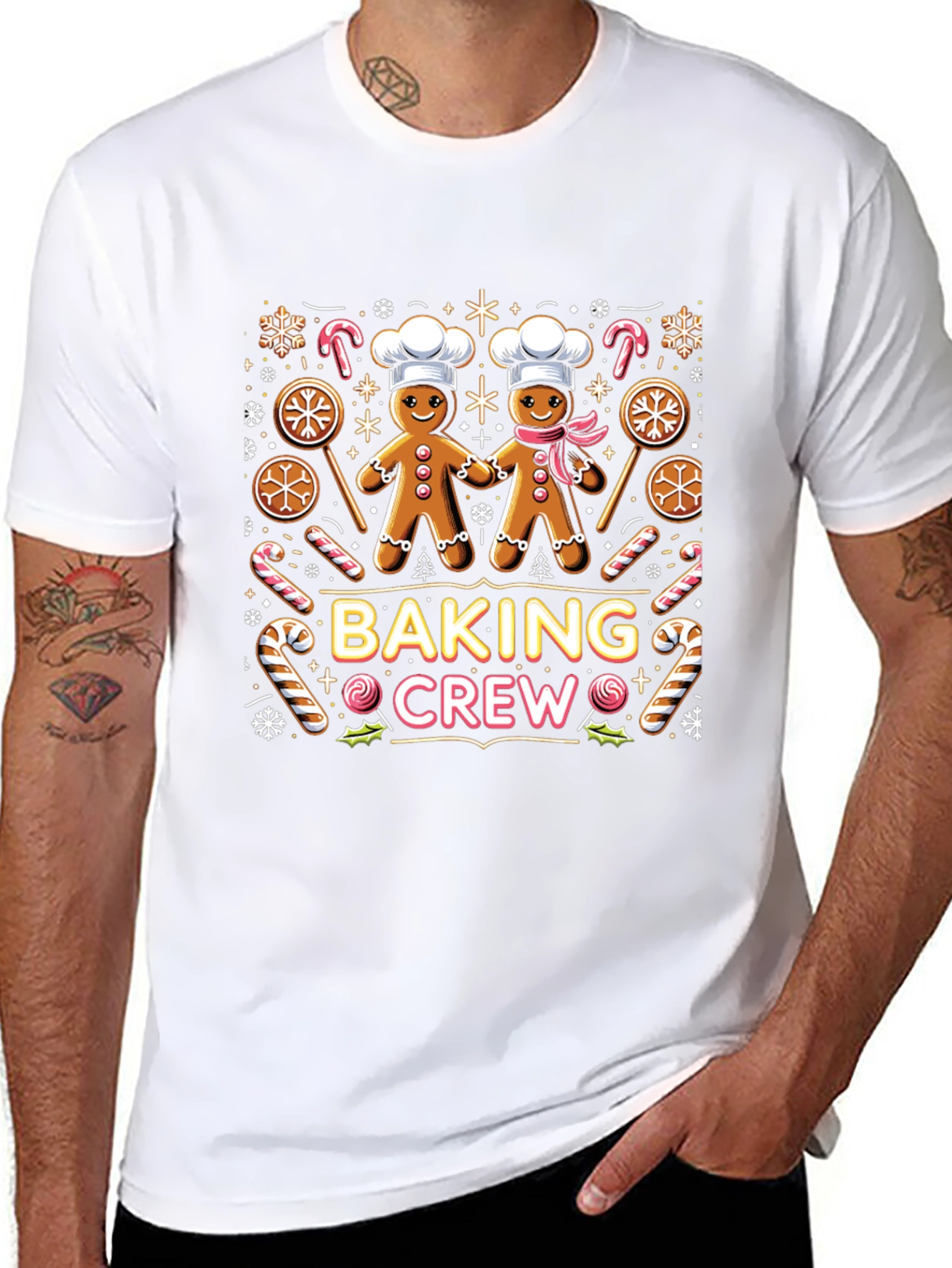 Baking Crew Gingerbread Holiday T-Shirt