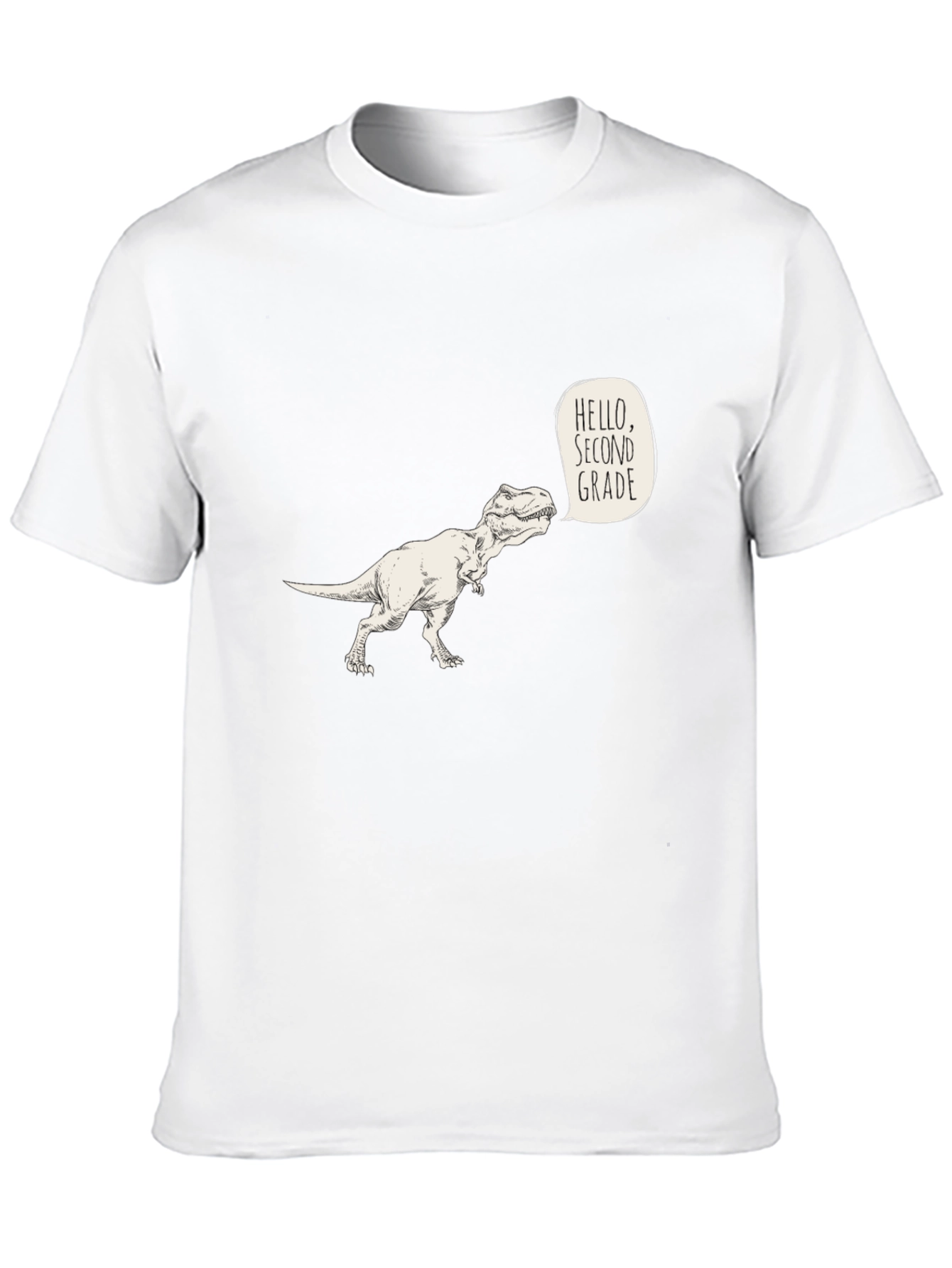 Dino Hello Second Grade T-Shirt