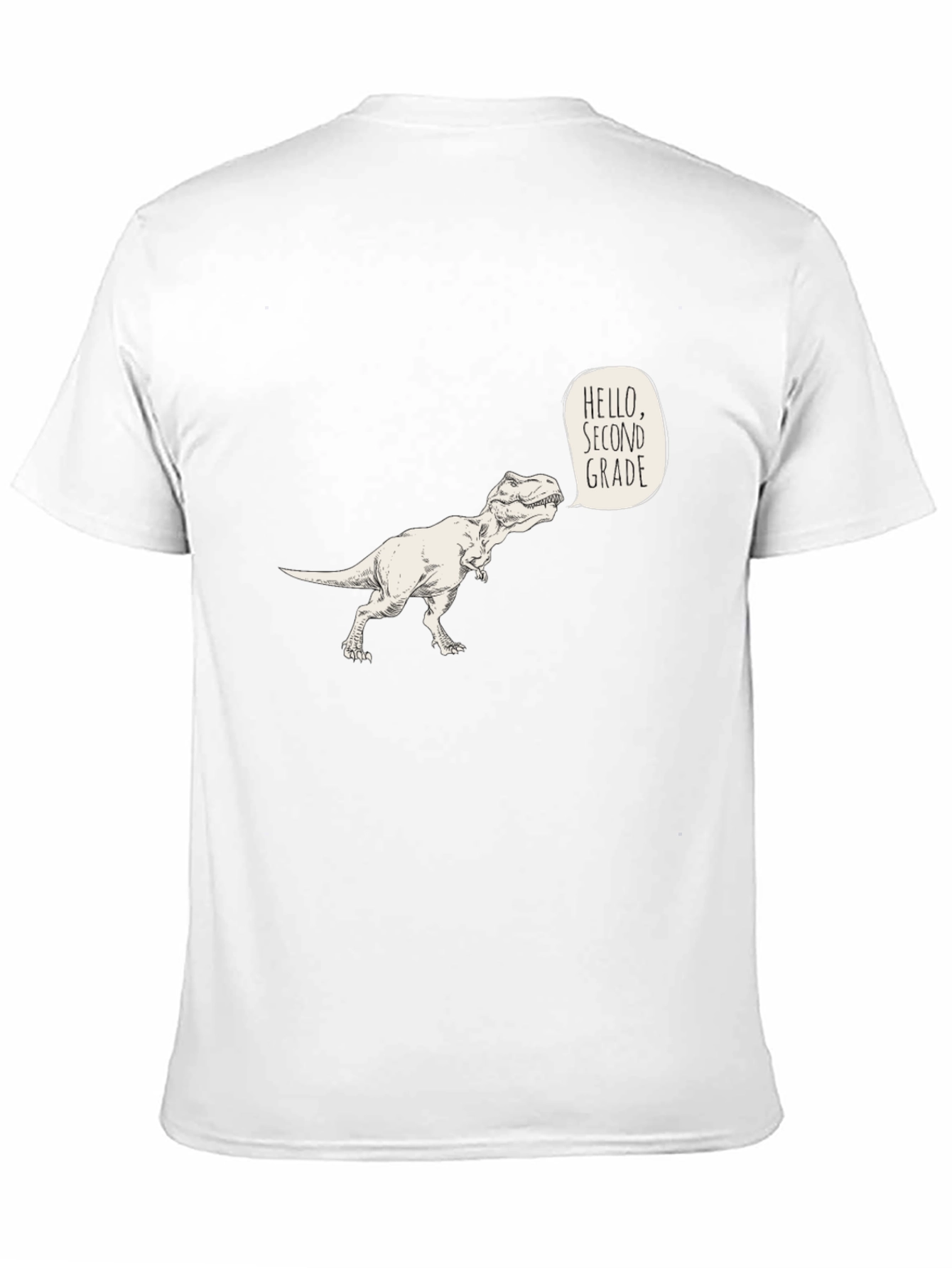 Dino Hello Second Grade T-Shirt