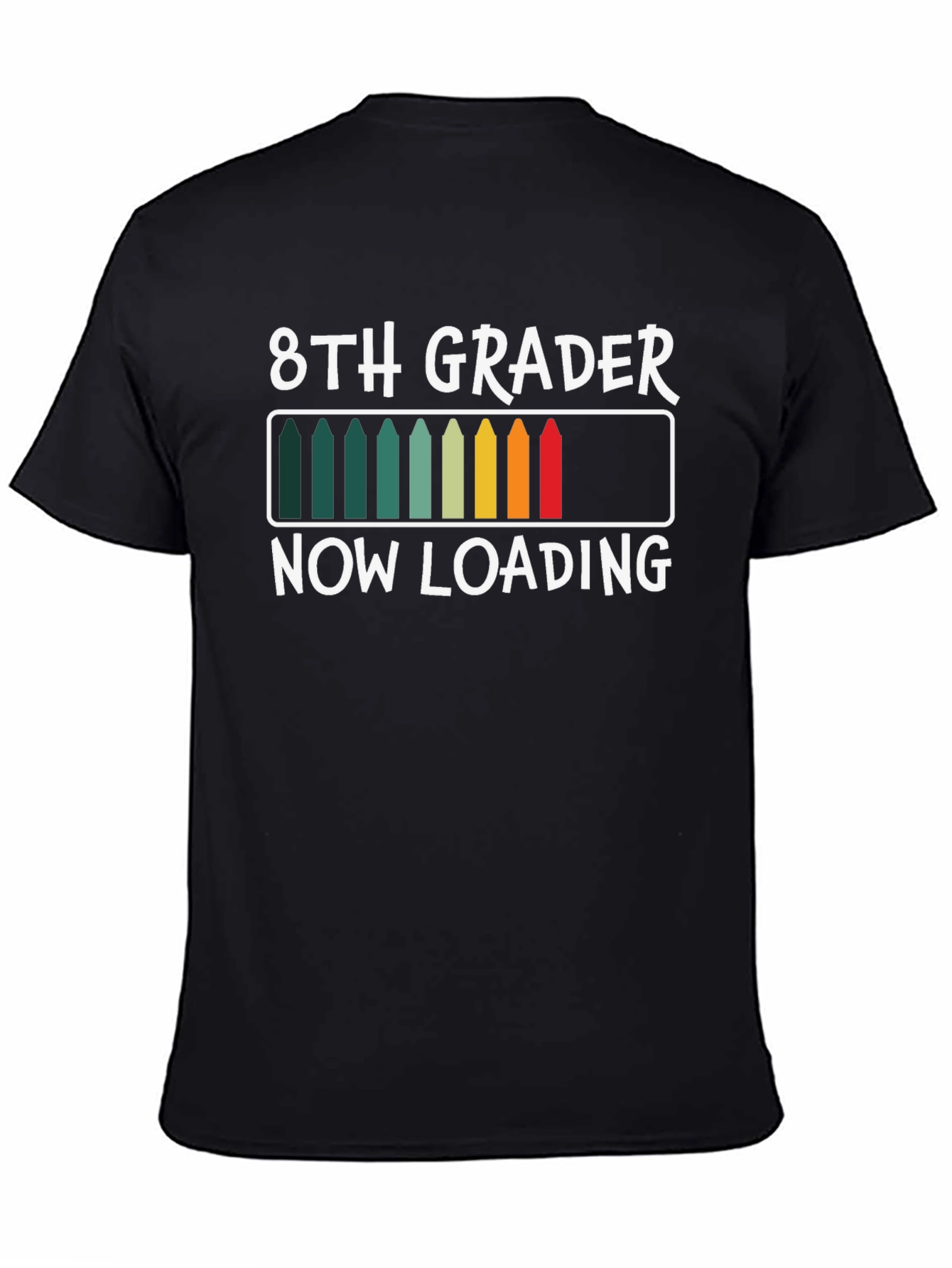 8th Grader Loading Black T-Shirt