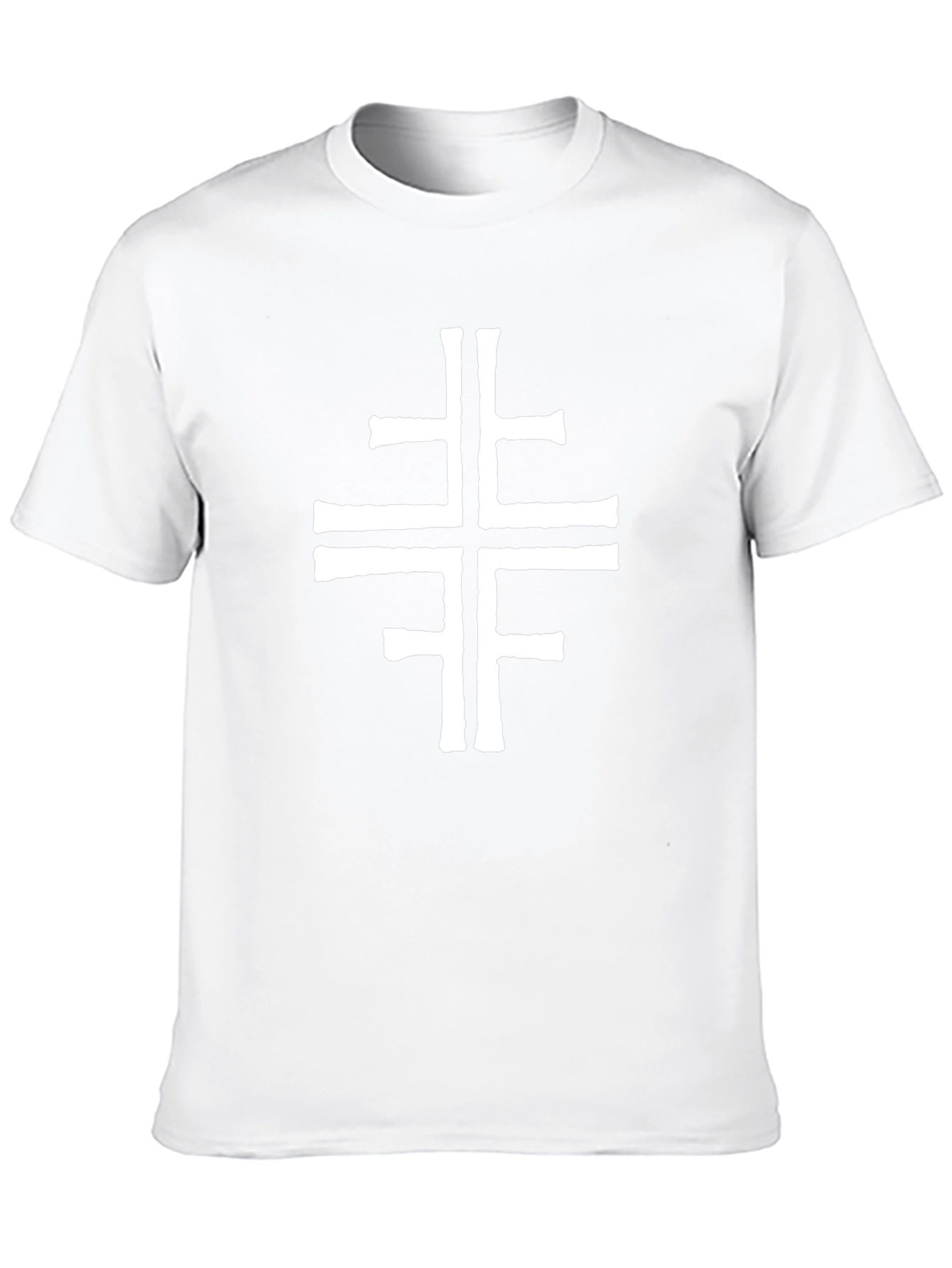 Abstract Cross Graphic Tee - Stylish & Unique Design