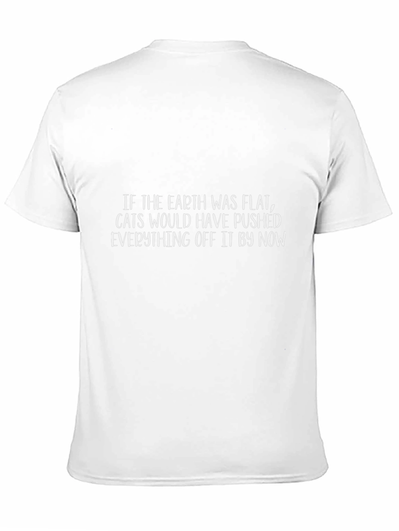 Funny Flat Earth Cat Graphic Tee