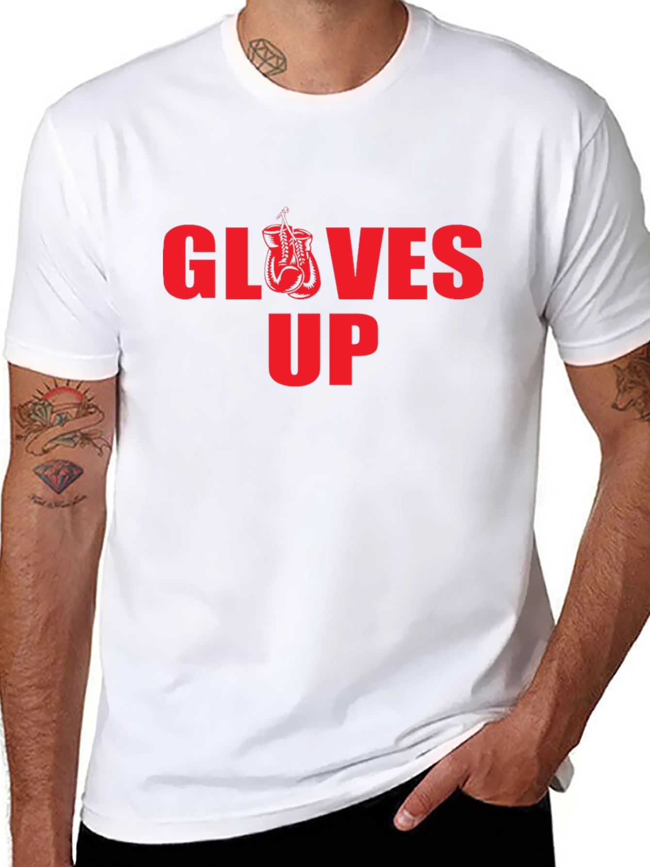 Gloves Up Graphic Tee - Boxing Inspired T-Shirt